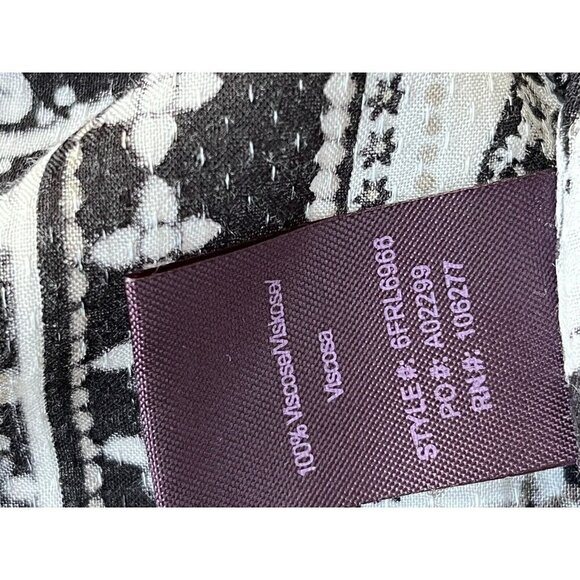 Hale Bob Mischa Button Up Long Sleeve Belt Print Maxi Dress Size M $283 - Picture 9 of 10